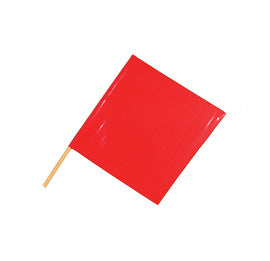 BRIGHT RED WARNING FLAG